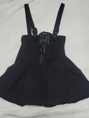 Cosmic Aura Small Black Lace Up Buckle Shirtall